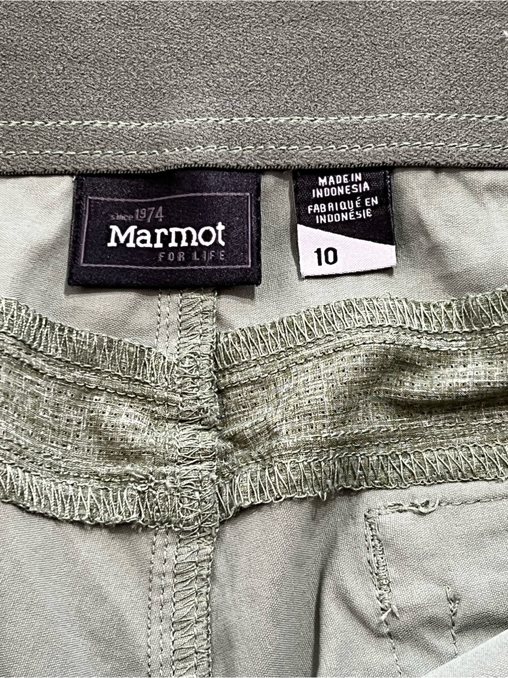 Marmot Women’s Pants Green Ankle Skinny Casual Outdoor Hiking Pockets Size 10 - Picture 7 of 12